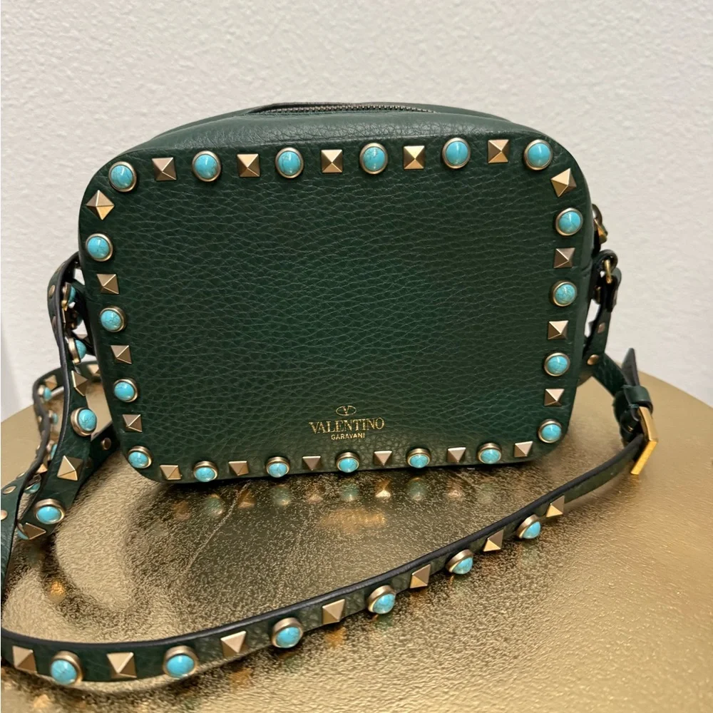 Valentino Green Studded Women's Bag - Picture 2 of 5
